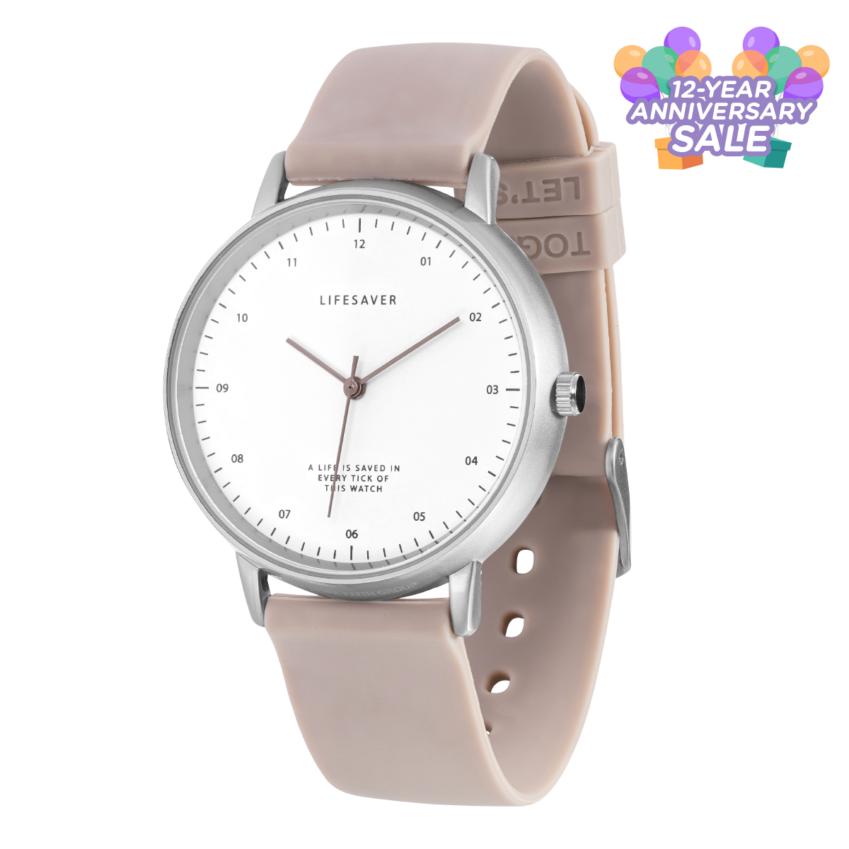 12-Year Anniversary Sale – LifeSaver Watch Beige
