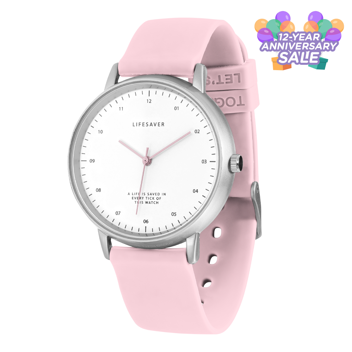 12-Year Anniversary Sale – LifeSaver Watch Pink