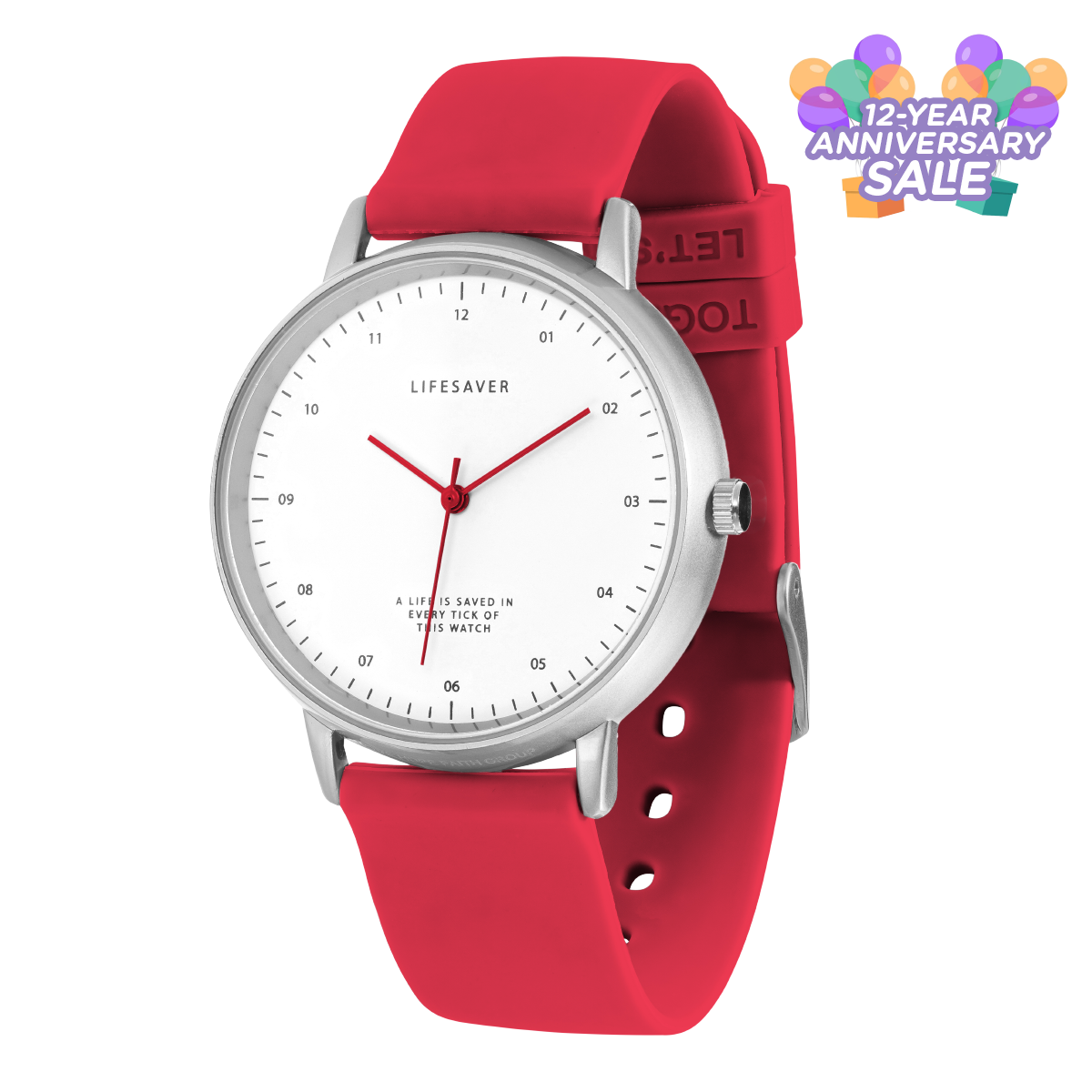 12-Year Anniversary Sale – LifeSaver Watch Red