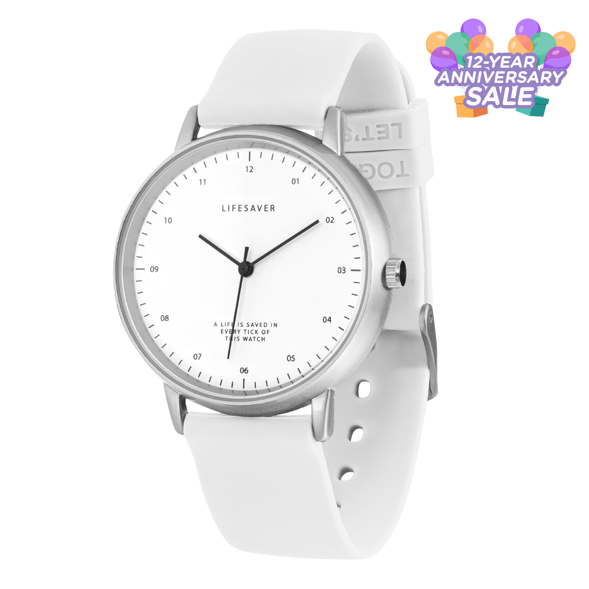 12-Year Anniversary Sale – LifeSaver Watch White