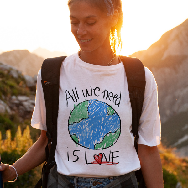 ALL WE NEED IS LOVE SHIRT - OVERSIZED & UNISEX