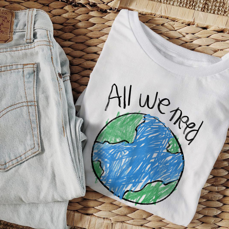 ALL WE NEED IS LOVE SHIRT - OVERSIZED & UNISEX