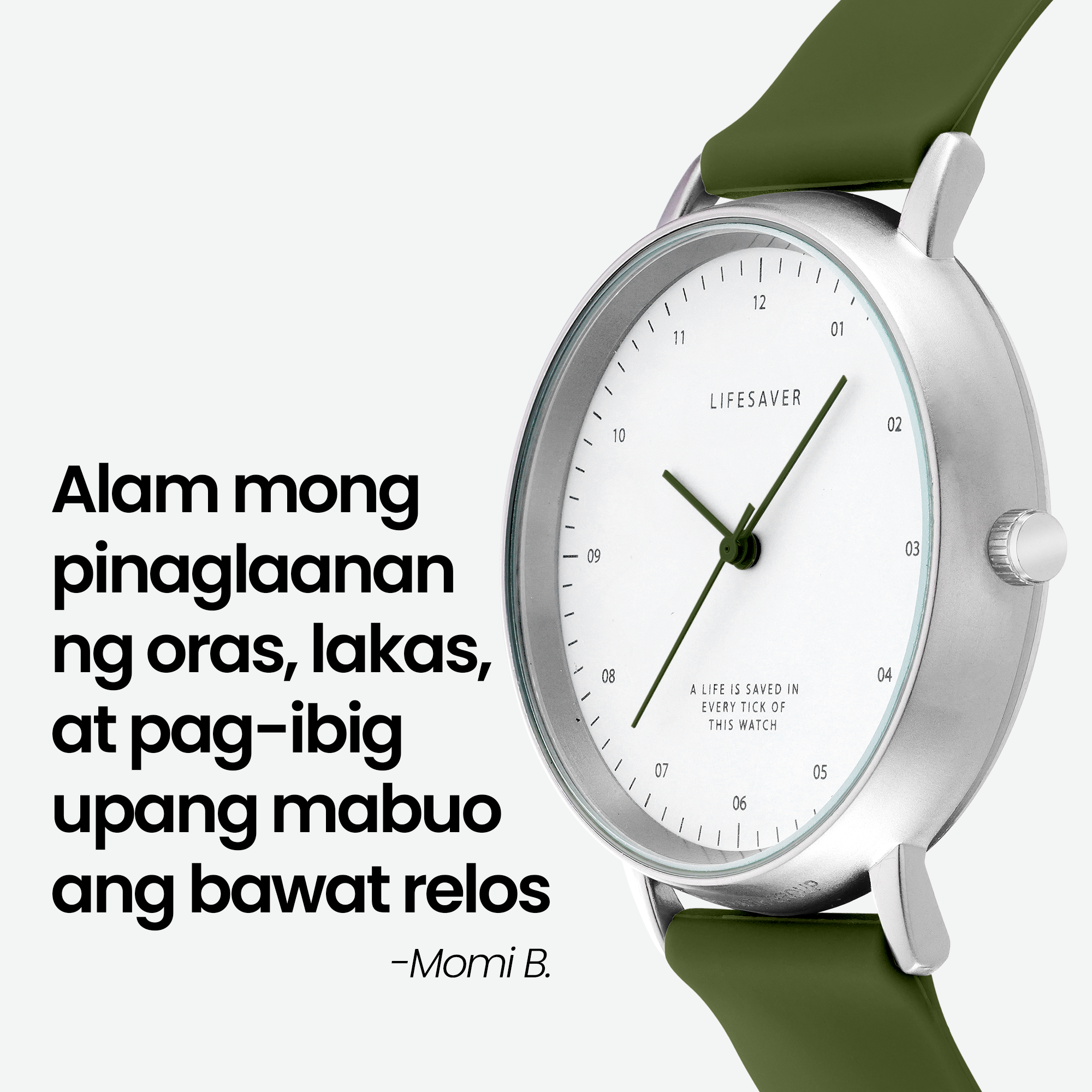 Life Saver Watch 4.0 – Army Green